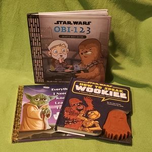 Star Wars Obi-Wan Counting, Yoda & Chewbacca Story Board Book Bundle